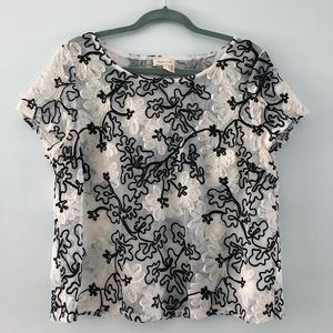 Anthropologie Embroidered Top